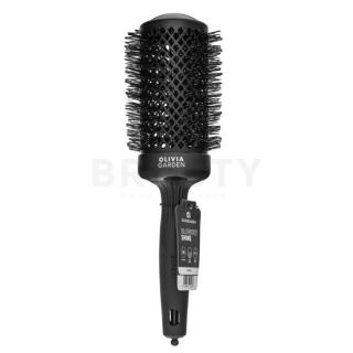 Olivia Garden Expert Blowout Shine Round Brush Black 55 mm hajkefe