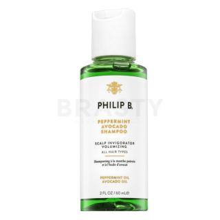 PHILIP B Peppermint & Avocado Volumizing & Clarifying Shampoo erősítő sampon minden hajtípusra 60 ml