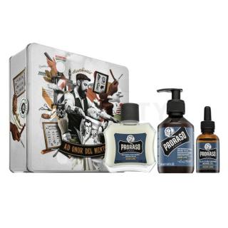 Proraso ajándékszett Azur Lime Metal Box Beard Care 200 ml + 100 ml + 30 ml