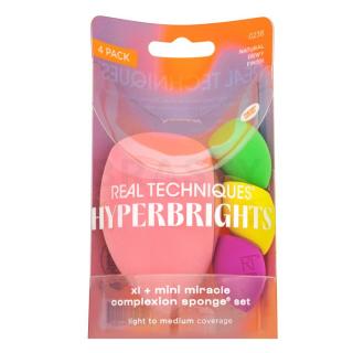 Real Techniques Hyperbrights XL + Mini Miracle Complexion Sponge Set smink szivacs - készlet