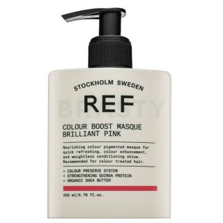 REF Colour Boost Masque tápláló maszk színes pigmentekkel hajszín élénkítésére Brilliant Pink 200 ml