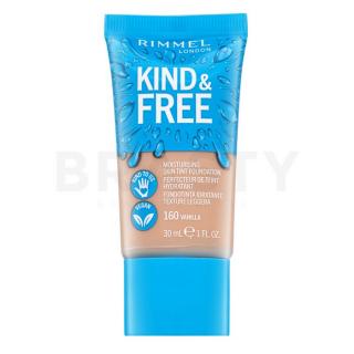 Rimmel London Kind & Free Moisturising Skin Tint Foundation 160 folyékony make-up az egységes és világosabb arcbőrre 30 ml