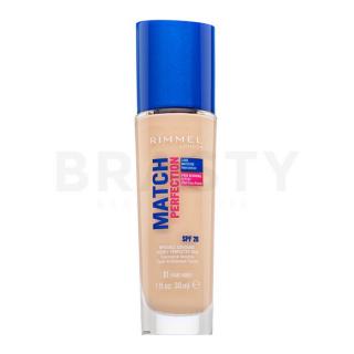 Rimmel London Match Perfection 24HR SPF20 Foundation 081 Fair Ivory folyékony make-up az egységes és világosabb arcbőrre 30 ml