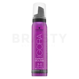 Schwarzkopf Professional Igora Expert Mousse Semi-Permanent Mousse Color féltartós hajszínező hab 3-0 100 ml