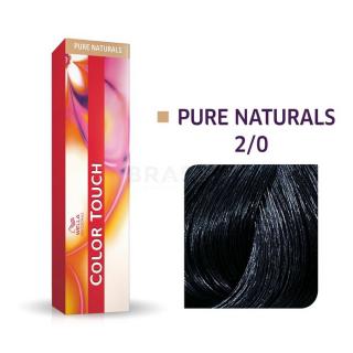 Wella Professionals Color Touch Pure Naturals professzionális demi-permanent hajszín többdimenziós hatással 2/0 60 ml