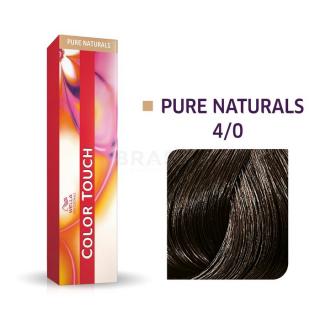 Wella Professionals Color Touch Pure Naturals professzionális demi-permanent hajszín többdimenziós hatással 4/0 60 ml