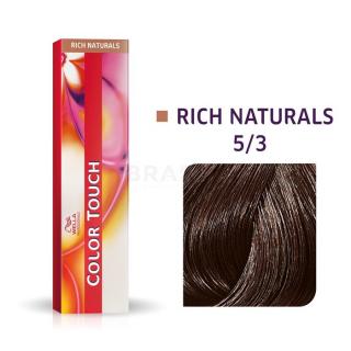 Wella Professionals Color Touch Rich Naturals professzionális demi-permanent hajszín többdimenziós hatással 5/3 60 ml