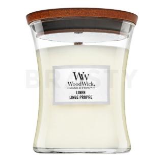 Woodwick Linen illatos gyertya 275 g