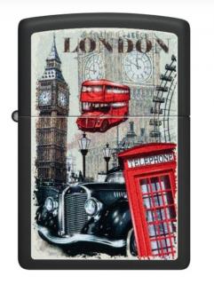 Benzines Zippo öngyújtó - London design