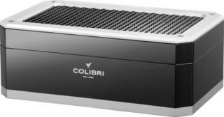 Colibri Rally Black humidor 100-125 szál szivar számára digitális hygrométerrel