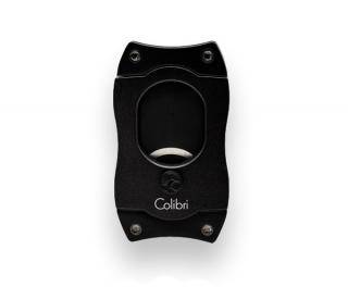 Colibri S-Cut Black, fekete színű nemesacél pengéjü guillotine szivarvágó 26mm - fekete