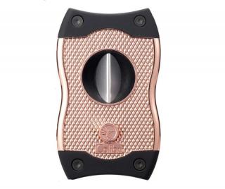 Colibri "SV-Cut" dupla pengés és ék szivarvágó 23/27mm - rosegold/fekete