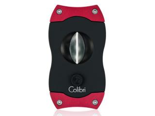 Colibri V-Cut Red, nemesacél pengéjü ék szivarvágó 23mm - piros