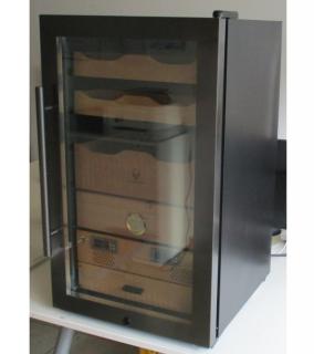 Humidor szekrény hűtő funkcióval- szivar tároló szekrény kb 250-350 szál szivarnak - Germanus