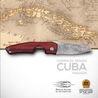 Les Fines Lames Le Petit - Compass - Cuba Padauk szivarvágó kés