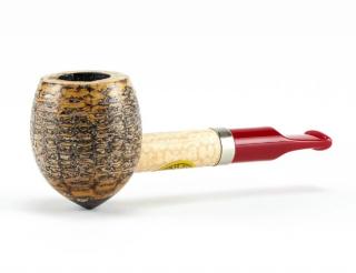 Missouri Meerschaum Stubby 415 Corn Cob kukorica pipa, bordó akril szopókával