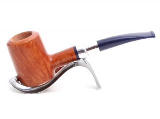 Savinelli Eleganza 310 briar gyökér pipa 9mm filterrel, kék csutorával és enyhén hajlított szárral