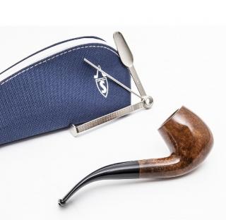 Savinelli One Smooth 601 pipa szett 9 mm-es hajlított szárú briar gyökér pipával