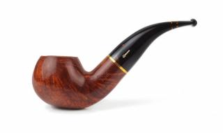 Savinelli Oscar Tiger 642 hanga gyökér pipa 9mm filterrel, barna csutorával és hajlított szárral