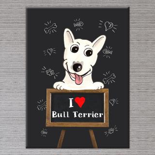 Kutyás Falikép Bull Terrier - 100x70 cm