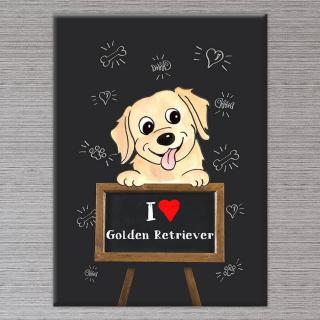 Kutyás Falikép Golden Retriever - 50x40 cm