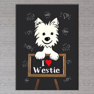 Westie Kutya Vászonkép - 100x70 cm