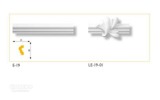 LE-19-01 polisztirol díszelem (4 db/csomag)