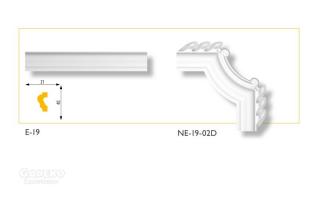 NE-19-02D polisztirol sarokelem (4 db/csomag)