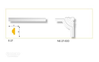 NE-27-02D polisztirol sarokelem (4 db/csomag)