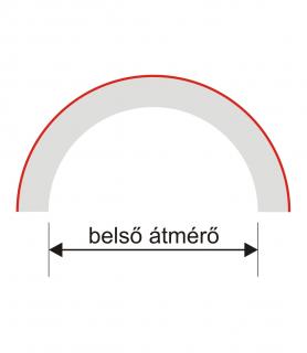 PO-12C felületkezelt sima féloszlop 15-19 cm (Hungarocell sima)