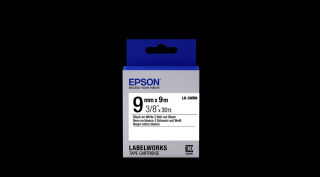 Epson LK-3WBN címkeszalag Black/White 9mm (9m)