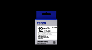 Epson LK-4WBB címkeszalag Black/White 12mm (9m)