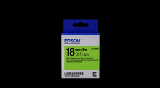 Epson LK-5GBF címkeszalag Black/Green 18mm (9m)