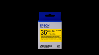 Epson LK-7YBVN címkeszalag Black/Yellow 36mm szalag(7m)