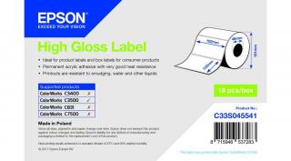 Epson magasfényű inkjet 102mm x 152mm 210 címke/tekercs