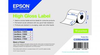Epson magasfényű inkjet 102mm x 51mm 610 címke /tekercs