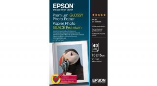 Epson prémium fényes fotópapír (10x15, 40 lap, 255g)