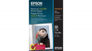 Epson prémium fényes fotópapír (10x18, 30 lap, 255g)