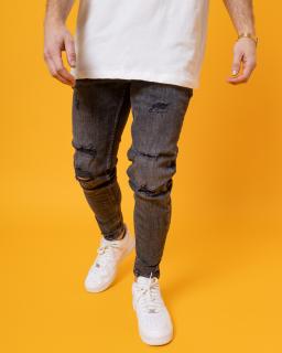 Fekete slim fit farmernadrág QUICKLY 30