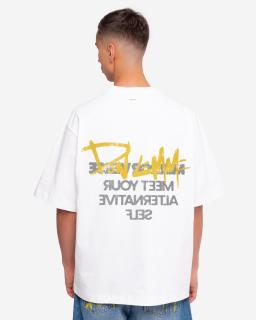 Férfi oversized póló Reflecta - white L