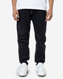 Férfi straight fit farmer Frayed - washed black 29