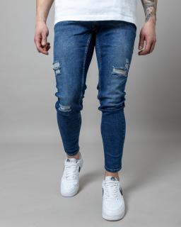 Kék skinny fit farmernadrág EYELASH 30