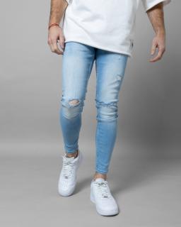 Kék skinny fit farmernadrág HOWEVER 32