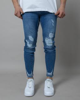 Kék skinny fit farmernadrág YUPPIRY 30