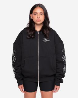 Női oversized melegítő felső Portal - black L