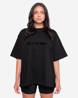 Női oversized póló Lustre - black L