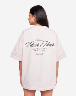 Női oversized póló Silver - oil L