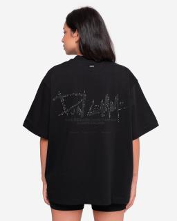 Női oversized póló Sparkle - black L
