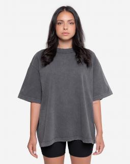 Női póló oversized fit Grind - washed grey L