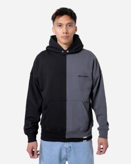 Oversized melegítő felső Halved - black/grey L